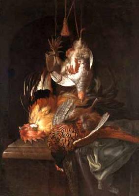 Willem van Aelst Hunting trophies oil painting image